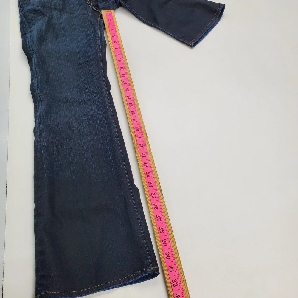 Lucky Brand Womens 4/27 Dark Wash Low Rise Bootcut Jeans‎ Classic Retro Denim